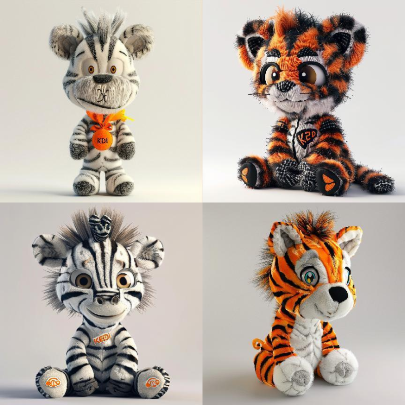 Tiger Plush Toy Supplier - OEM Custom Big Eyes Animal Toy