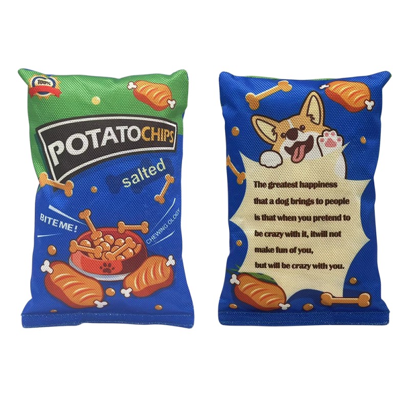 Potato Chips Plush Toy Supplier - OEM Squeaky Dog Chew Toy