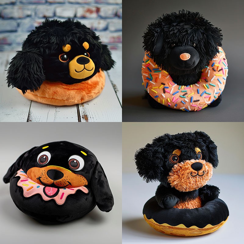 Dog Plush Toy Factory - OEM Custom Donut Puppy Toy