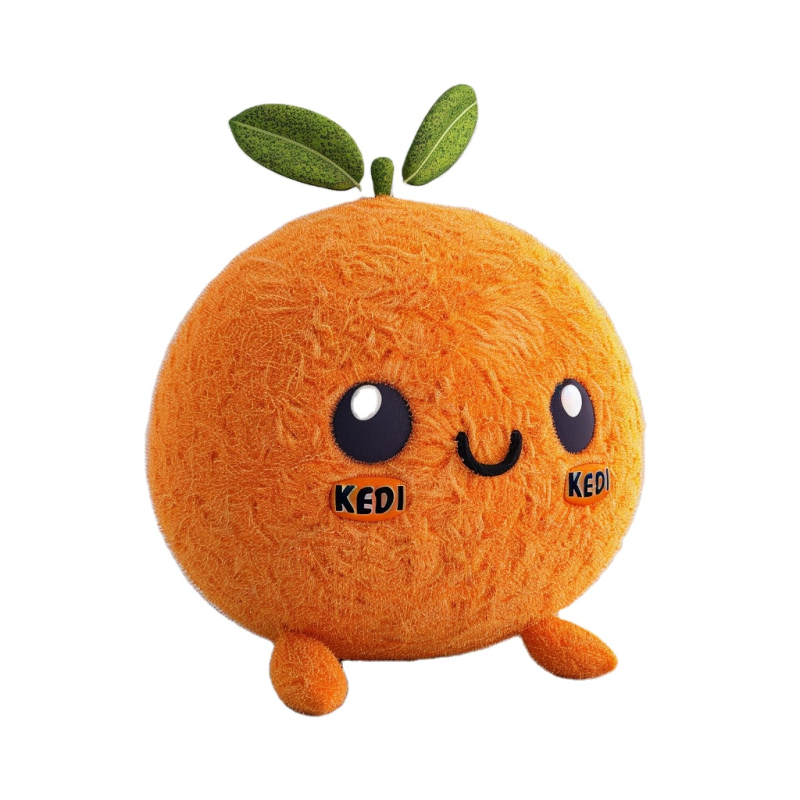Orange Plush Toy Manufacturer - OEM Custom Fruit Facial Expression