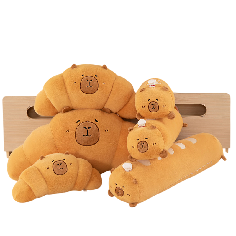 Capybara Plush Toy Supplier - OEM Custom Croissant Pillow