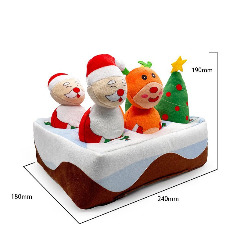 Christmas Dog Toy Supplier - OEM Hide Seek Squeaky Toy