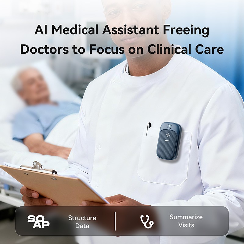 AI Voice Recorder Factory - Real Time WiFi 70H Talk Time