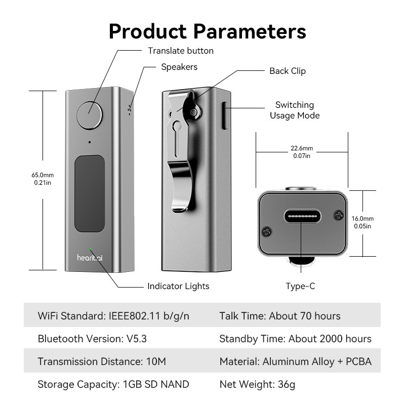 Voice Recorder Factory - Multifunctional AI Agent BLE WiFi Recorder