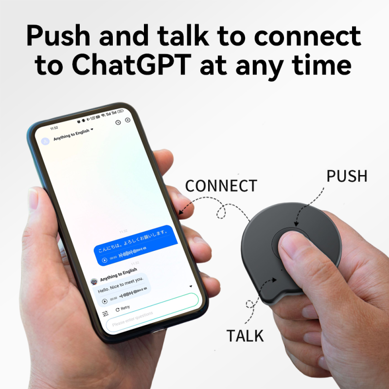 AI Microphone Factory - ChatGPT Integrated BLE Mobile Recording Device