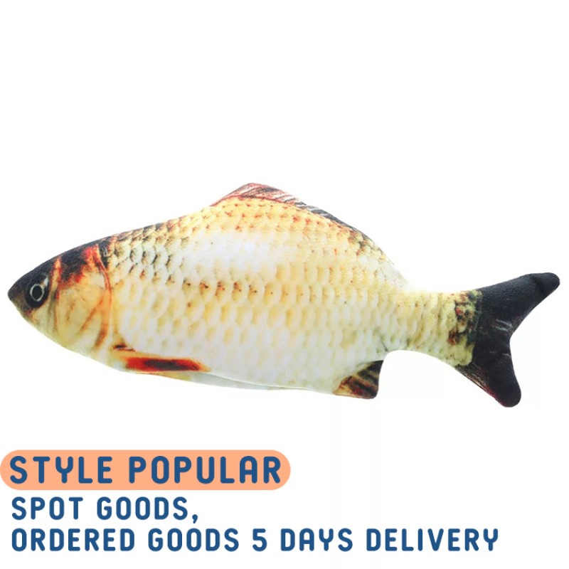 Pet Toy Factory - Electric Fish Stuffed Animal Cat Plush