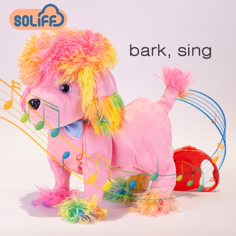 Electronic Toy Factory - Walking Lighting Musical Teddy Dog