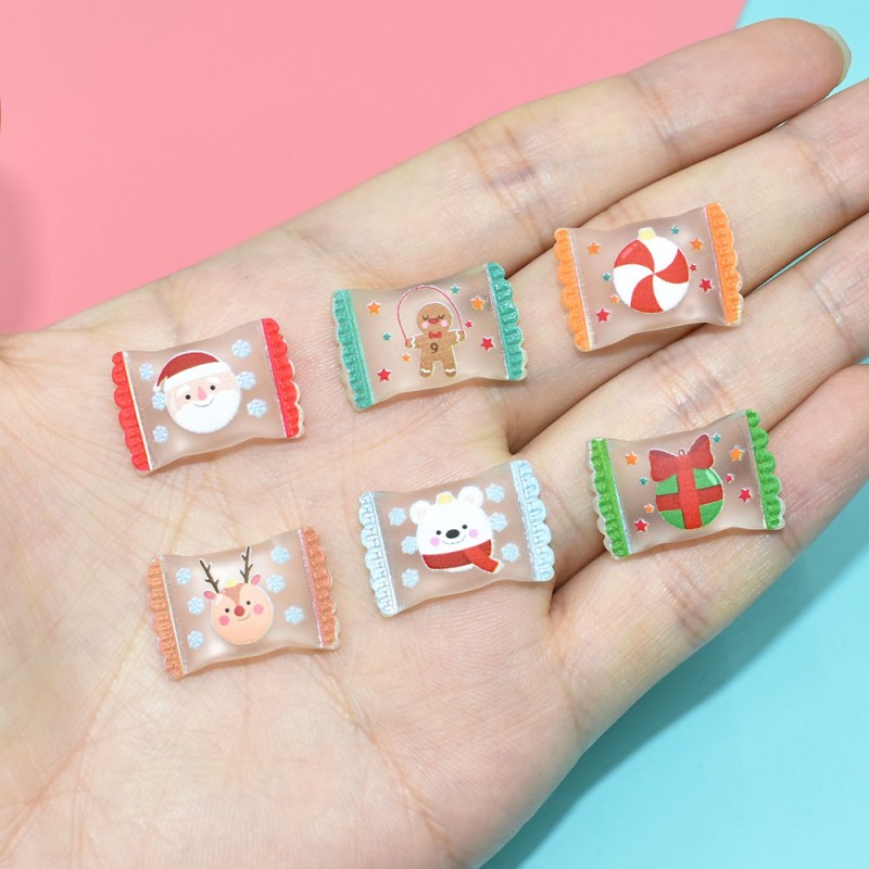 Christmas Cabochons Factory - OEM Custom Candy Shape DIY