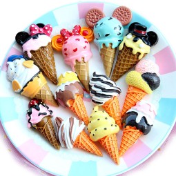 Ice Cream Cabochon Supplier - OEM Custom 8cm Resin Craft