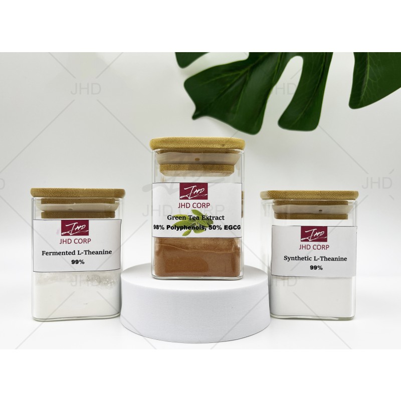 JHD Factory Price L-Theanine EGCG Tea Polyphenols Green Tea Extract Powder