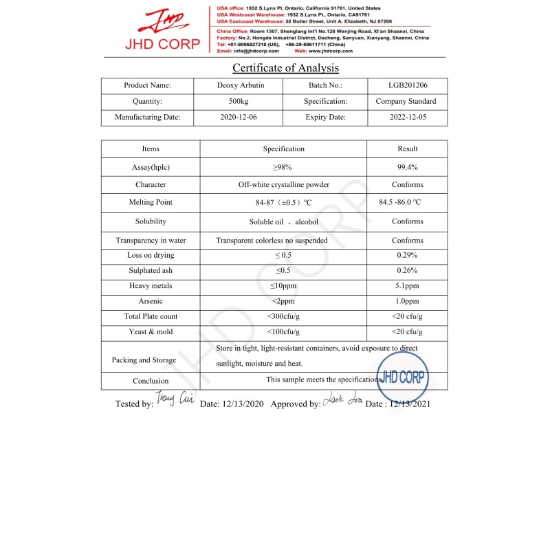 US / EU Warehouse Cas 84380-01-8 Pure Alpha Arbutin Powder Bulk Skin Whitening Extract Cosmetic Grade Alpha Arbutin 99% Powder