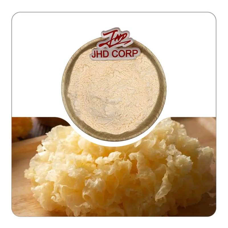JHD CGMP 30% 50% Polysaccharide Organic White Snow Fungus Extract Tremella Fuciformis Mushroom Extract Powder