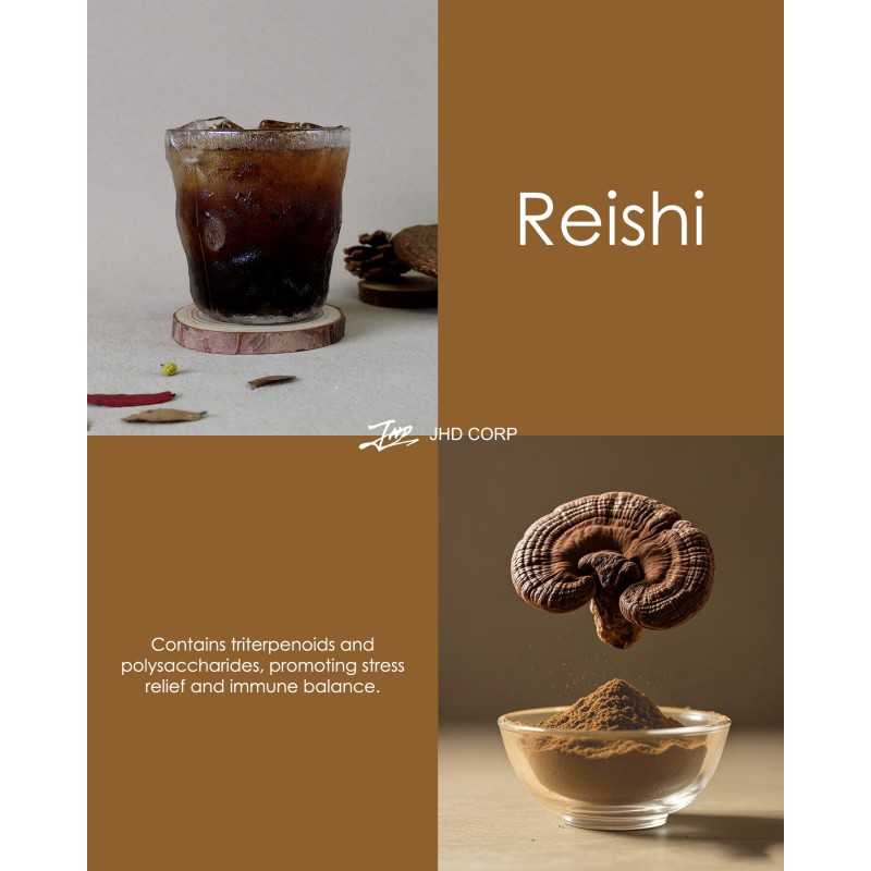 US / EU Warehouse Bulk Plant Extract Ratio 4:1 10:1 12:1 TLC Straight Powder Reishi Mushroom Extract Powder