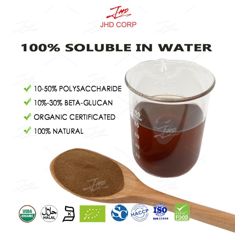 JHD High Quality Turkey Tail Mushroom Trametes Versicolor Extract Powder of EU Stock