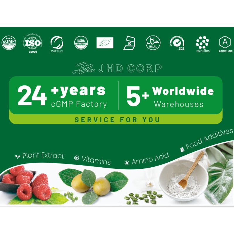 JHD Factory Wholesale Plant Extract Food Grade 100% Natural Organic Cornus Officinalis Fruit Powder in Bulk