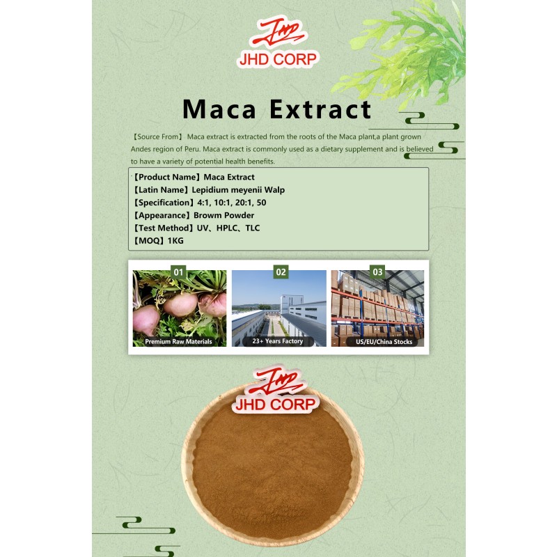 JHD Men Health Supplement 4:1 10:1 Black Maca Root Extract Powder
