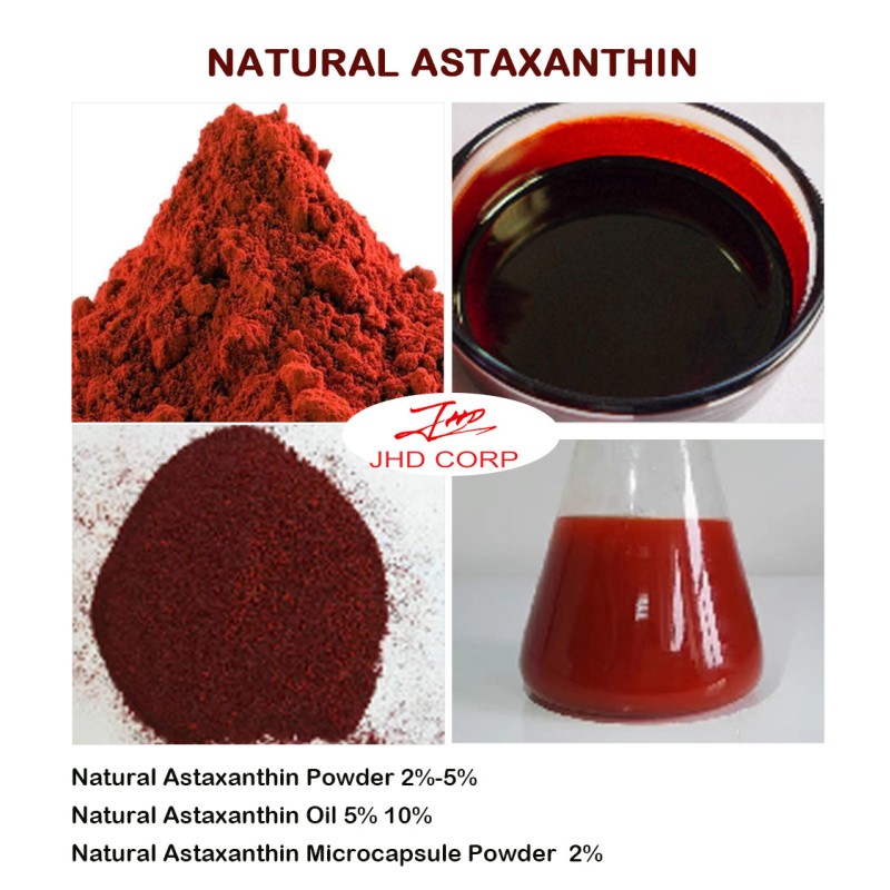 USA / EU Warehouse Bulk Food Grade Natural Haematococcus Pluvialis Extract Powder 10% 5% 2% Astaxanthin