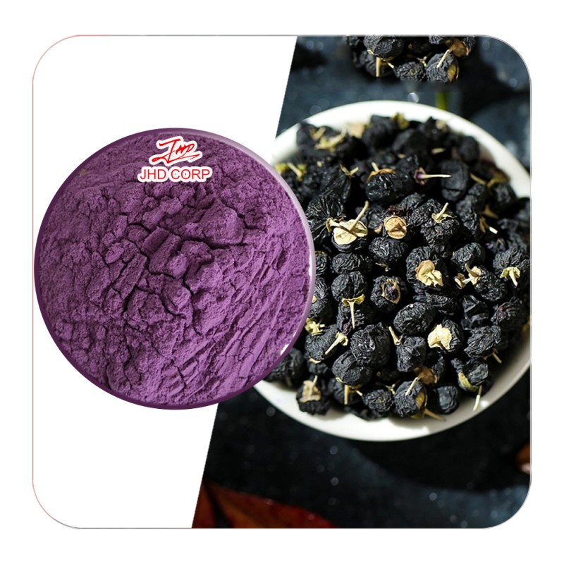 JHD Wolfberry Black Goji Berry Extract Hot Selling 5% 25% Anthocyanidin Black Goji Berry Extract Powder