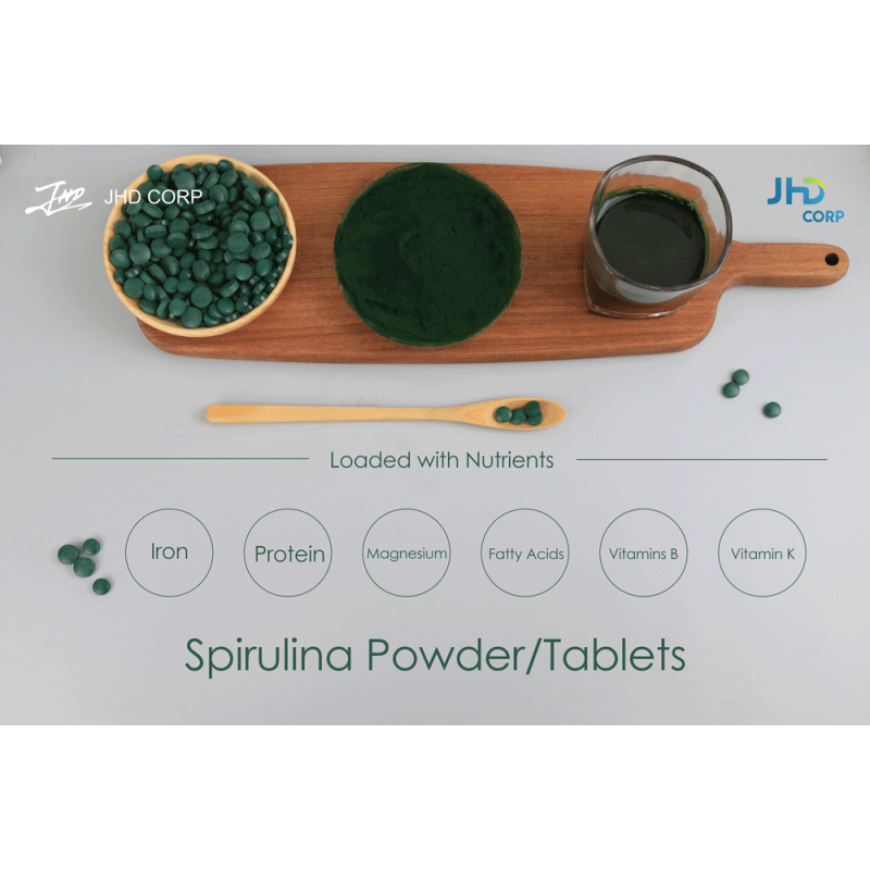 USA / EU Warehouse Wholesale 50/50 Blend Superfood Organic Chlorella and Spirulina Tablets