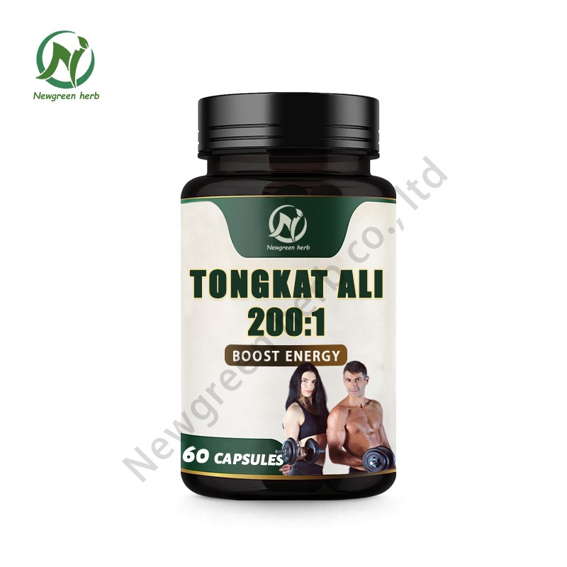 Newgreen Factory OEM Private Label Tongkat Ali Root Extract Capsules 500mg Tongkat Ali Capsule