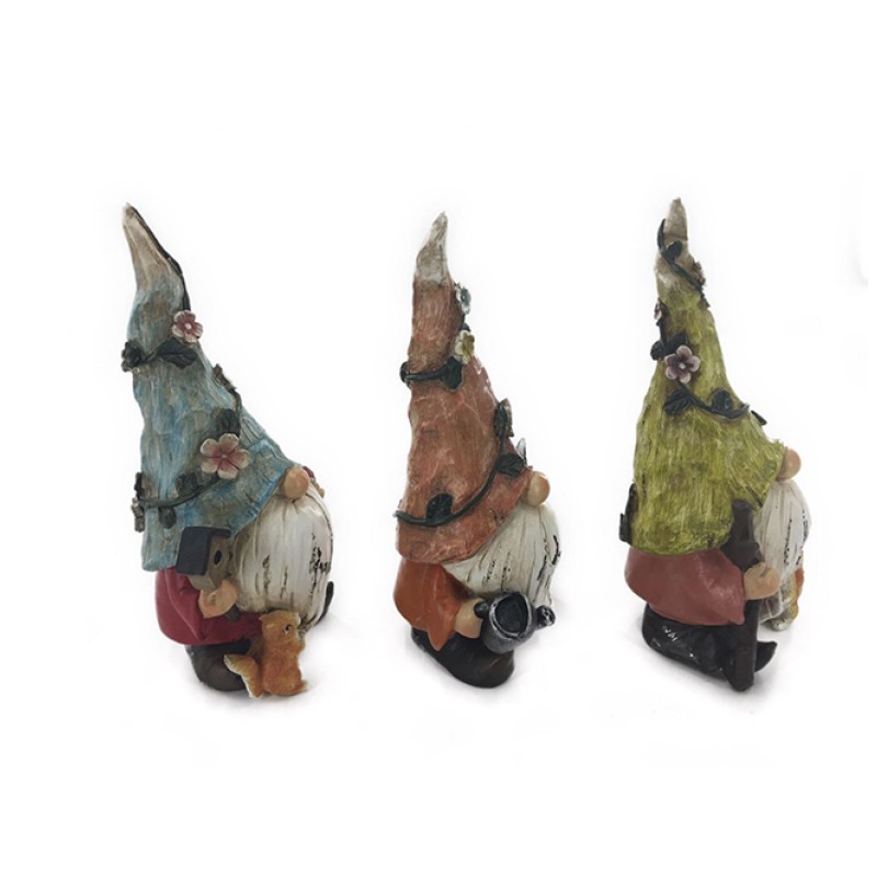 Garden Gnome Factory - Solar Lantern Resin Statue