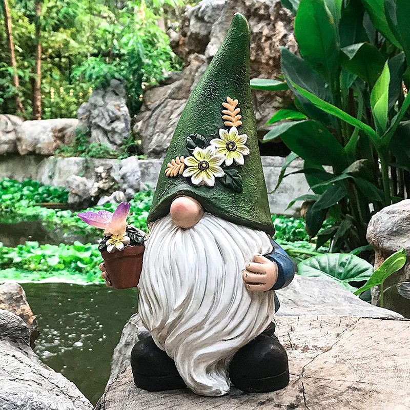 Outdoor Decoration Factory - Resin Gnome Patio Ornament