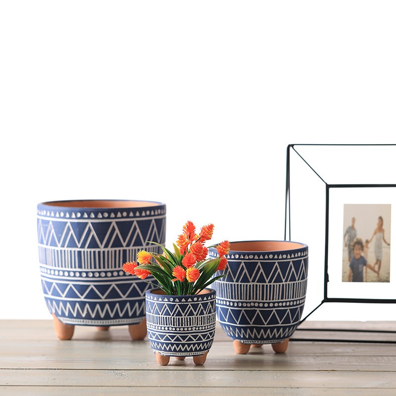 Terracotta Pot Manufacturer - 2 Piece Set with Saucers