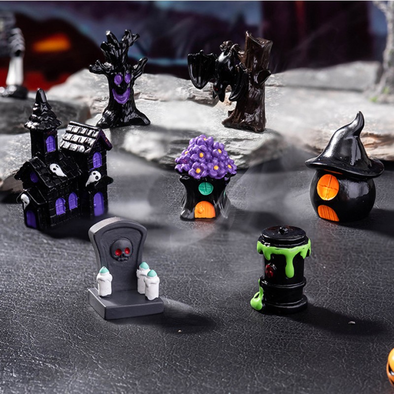 Halloween Resin Crafts Factory - OEM Custom Mummy Pumpkin Decor