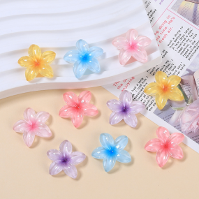 Flower Resin Accessories Factory - OEM Custom Five-Petal Design
