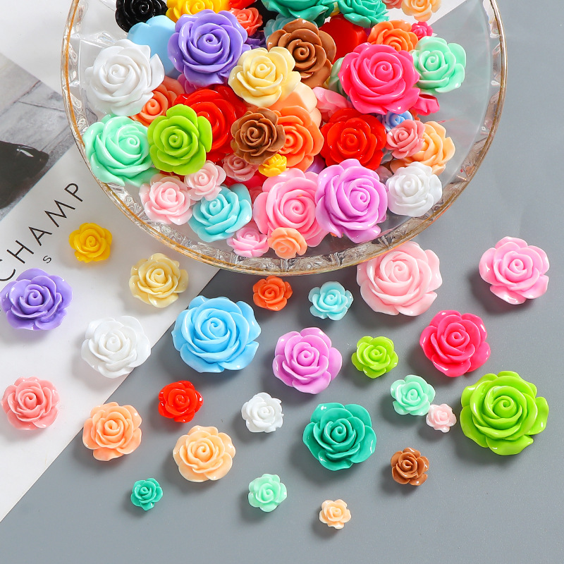Rose Resin Accessories Supplier - OEM Custom 3D Artificial Flower