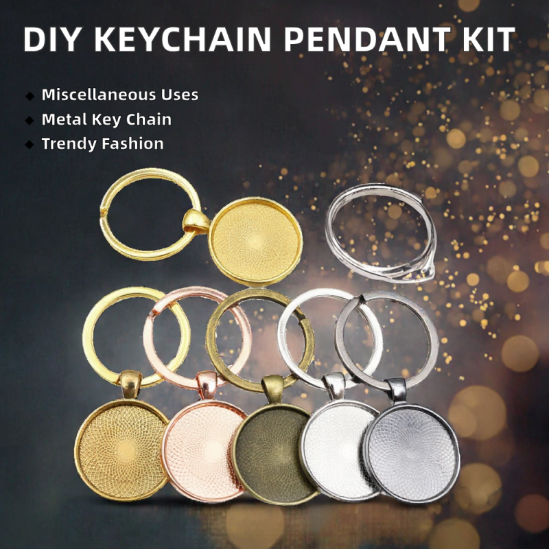 Keychain Base Manufacturer - OEM Custom Cabochon Setting Pendant
