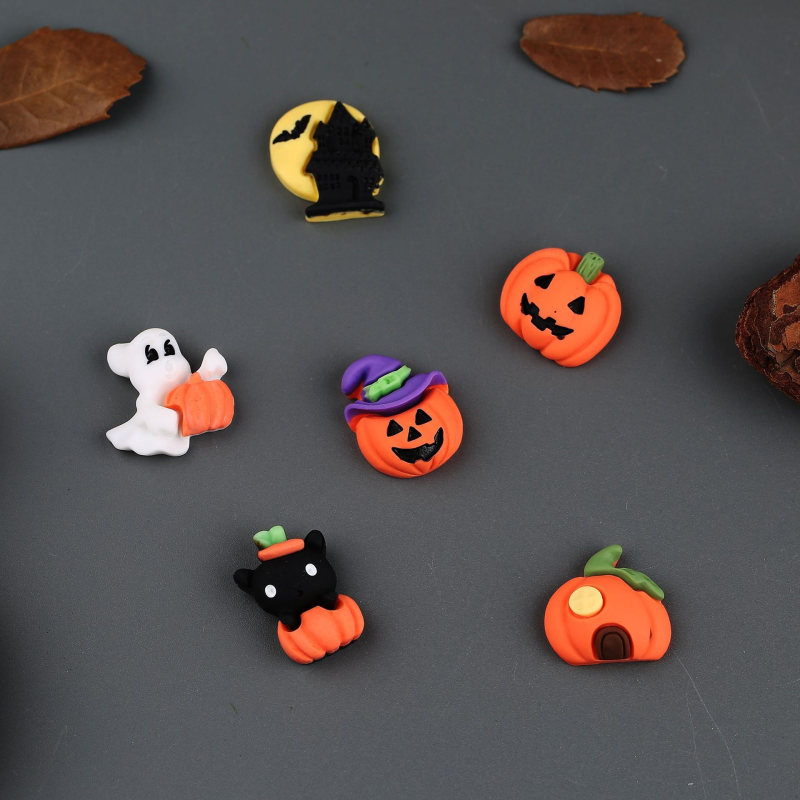 Pumpkin Resin Accessories Supplier - OEM Custom Ghost DIY Ornaments