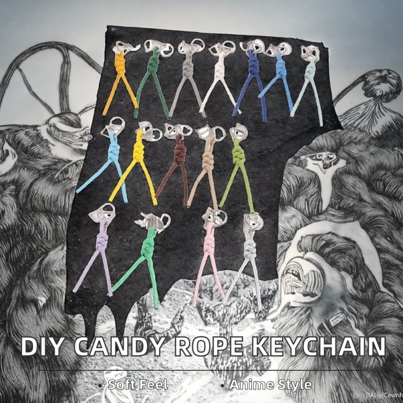 Carabiner Keychain Supplier - OEM Custom PU Leather Rope