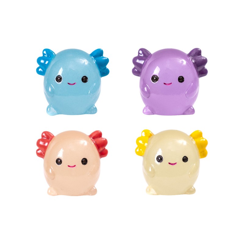 Axolotl Resin Figurine Manufacturer - OEM Custom Glow-in-dark Animal