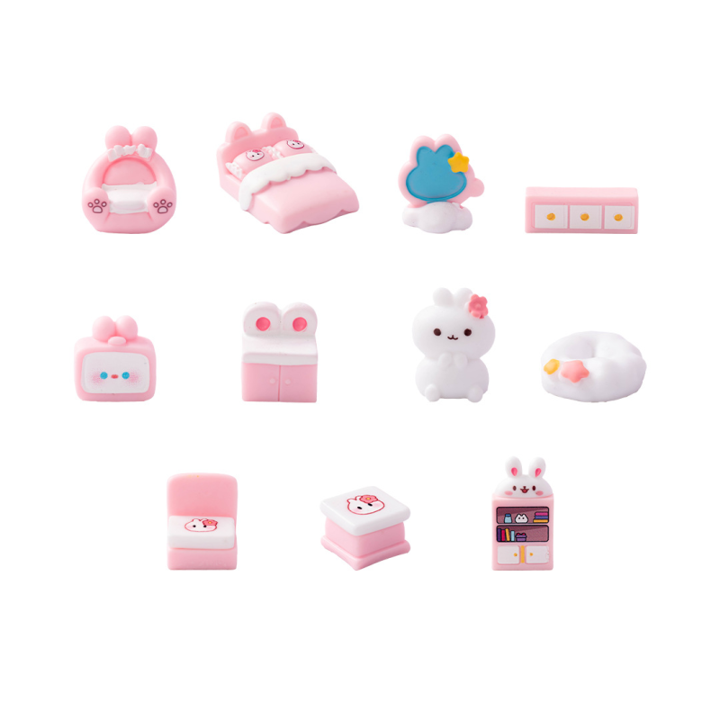 Rabbit Resin Ornament Supplier - OEM Custom Dollhouse Decoration