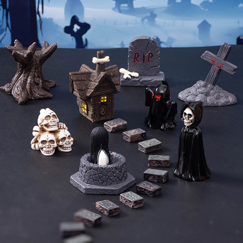 Halloween Resin Crafts Factory - OEM Custom Mummy Ghost Model