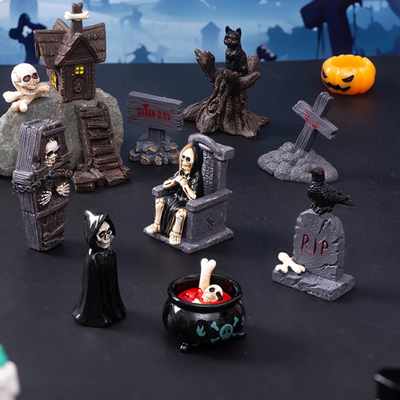 Halloween Resin Crafts Factory - OEM Custom Mummy Ghost Model