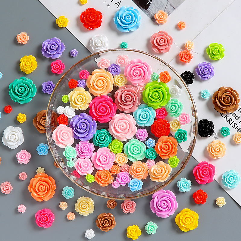 Rose Resin Accessories Supplier - OEM Custom 3D Artificial Flower