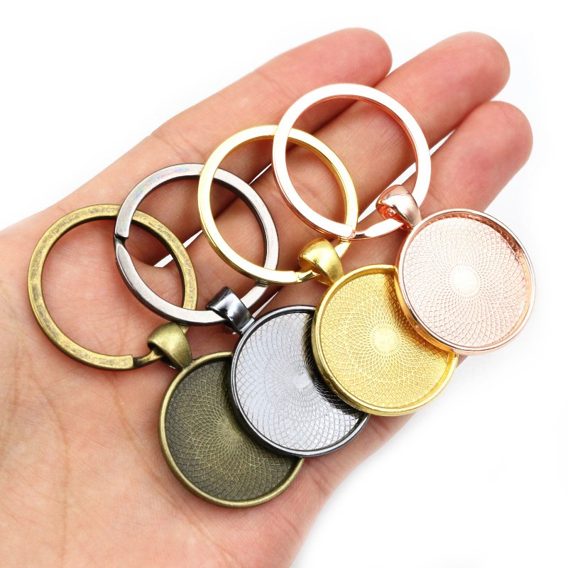 Keychain Base Manufacturer - OEM Custom Cabochon Setting Pendant