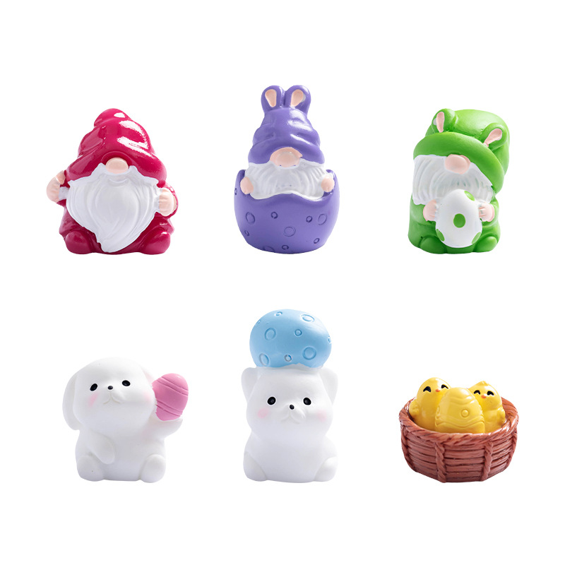 Easter Resin Crafts Supplier - OEM Custom Dwarf Bunny Egg Design