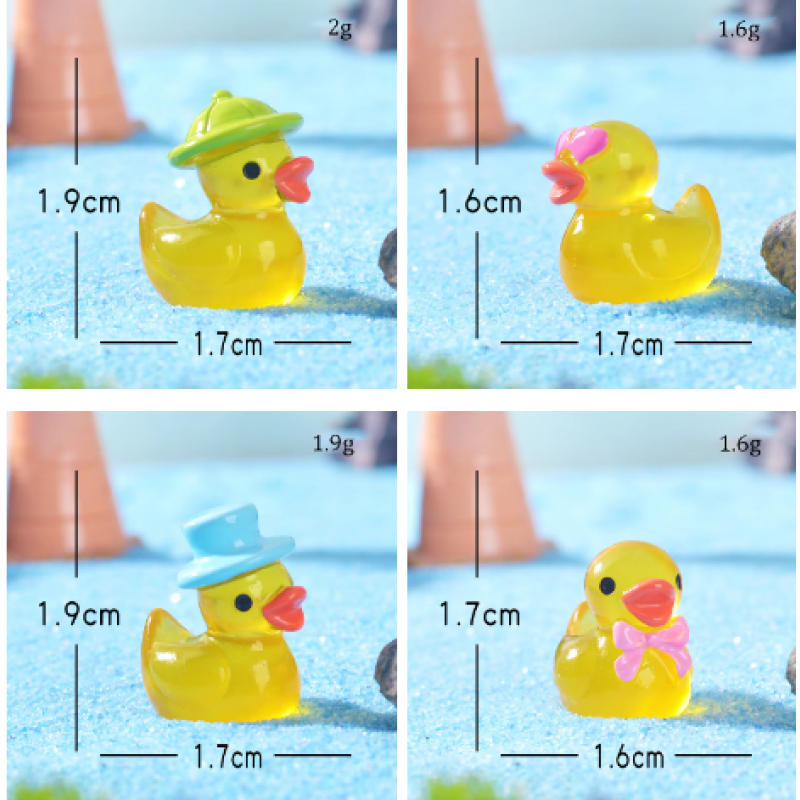 Duck Resin Ornament Factory - OEM Custom Luminous Hooded Design