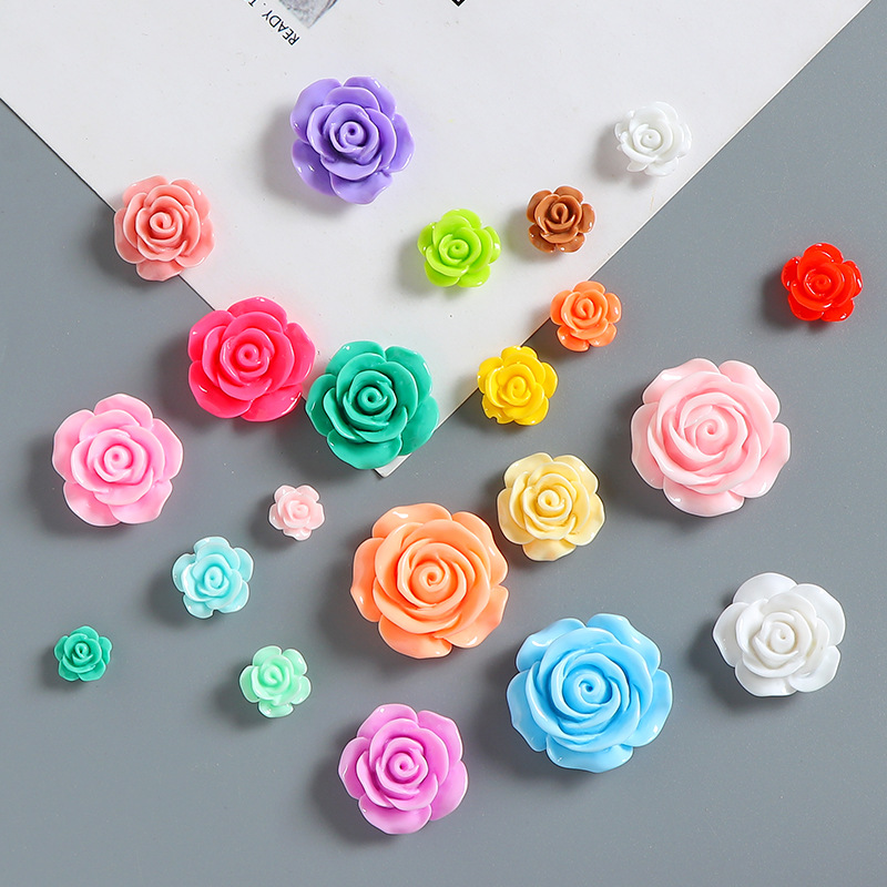Rose Resin Accessories Supplier - OEM Custom 3D Artificial Flower