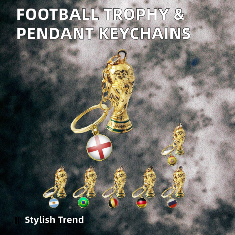 Football Keychain Supplier - OEM Custom Metal Resin Trophy