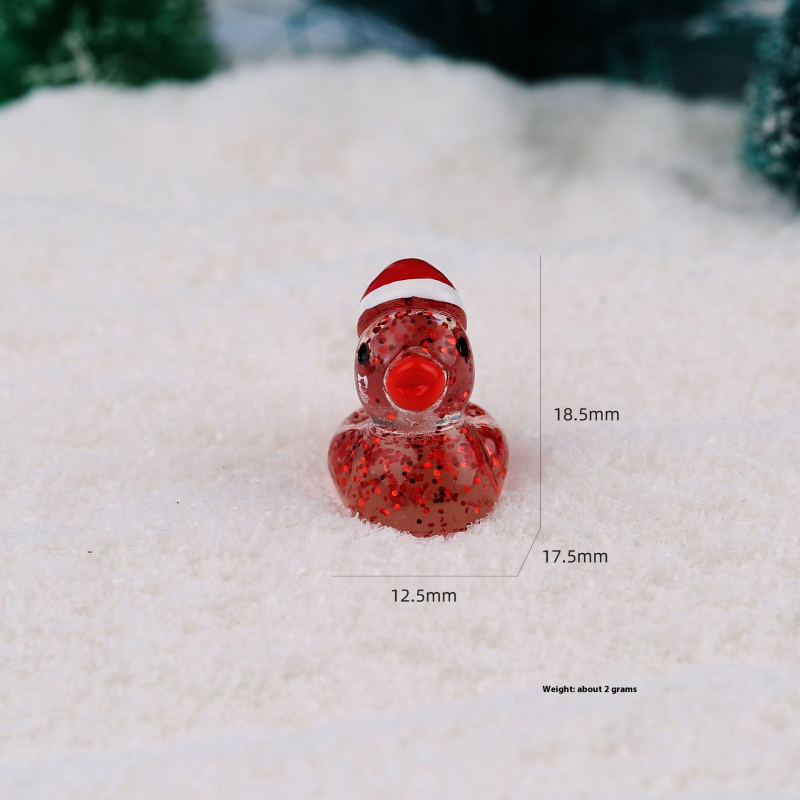 Duck Resin Ornament Factory - OEM Custom Glitter Luminous Design