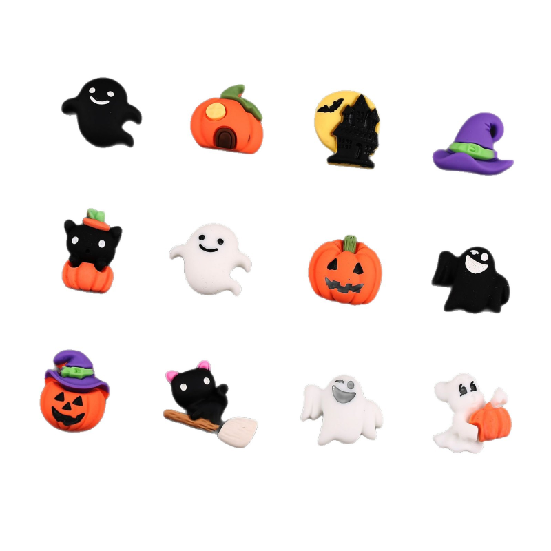 Pumpkin Resin Accessories Supplier - OEM Custom Ghost DIY Ornaments