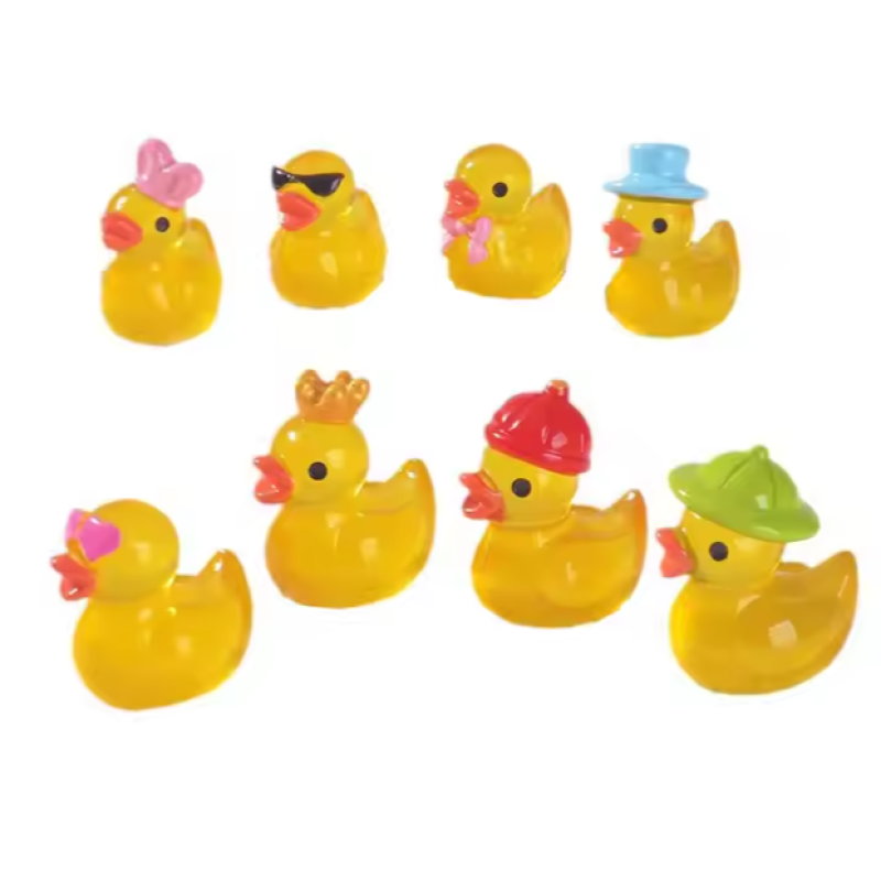 Duck Resin Ornament Factory - OEM Custom Luminous Hooded Design