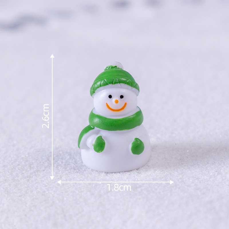 Snowman Resin Ornament Supplier - OEM Custom Christmas Scarf Design