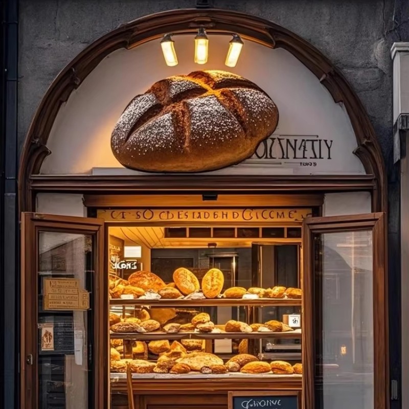Bakery Sign Manufacturer - Luminous Kosher Bread Wall Hanging
