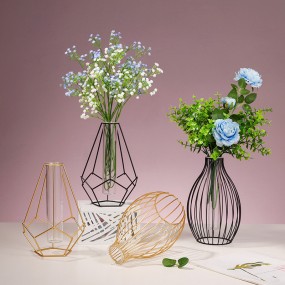 Scandinavian Decor Manufacturer - Iron Geometric Vase Holder