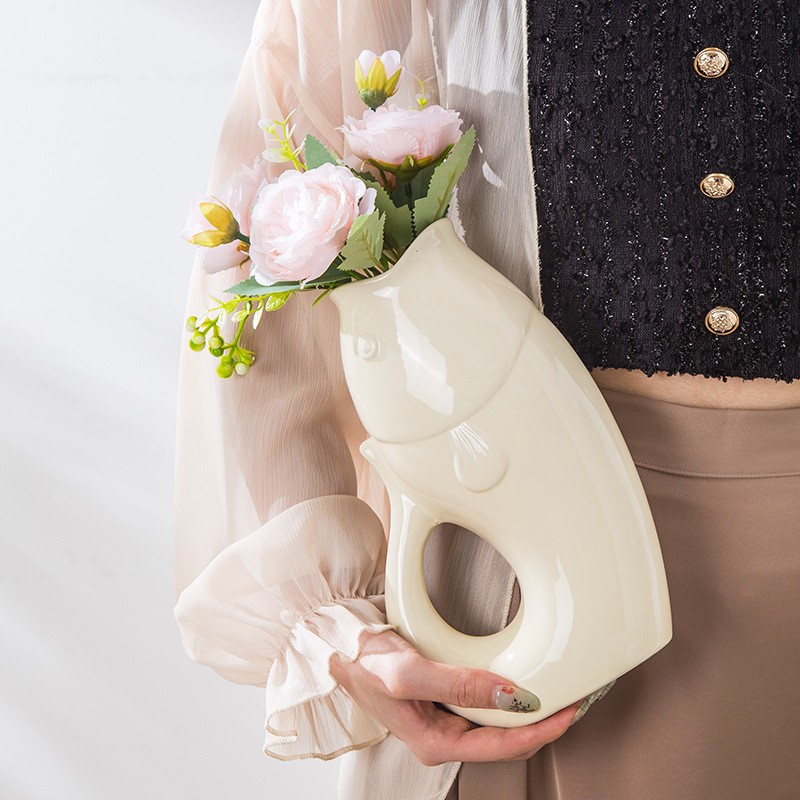 Leaf Vase Factory - Fish Shape Flower Arrangement